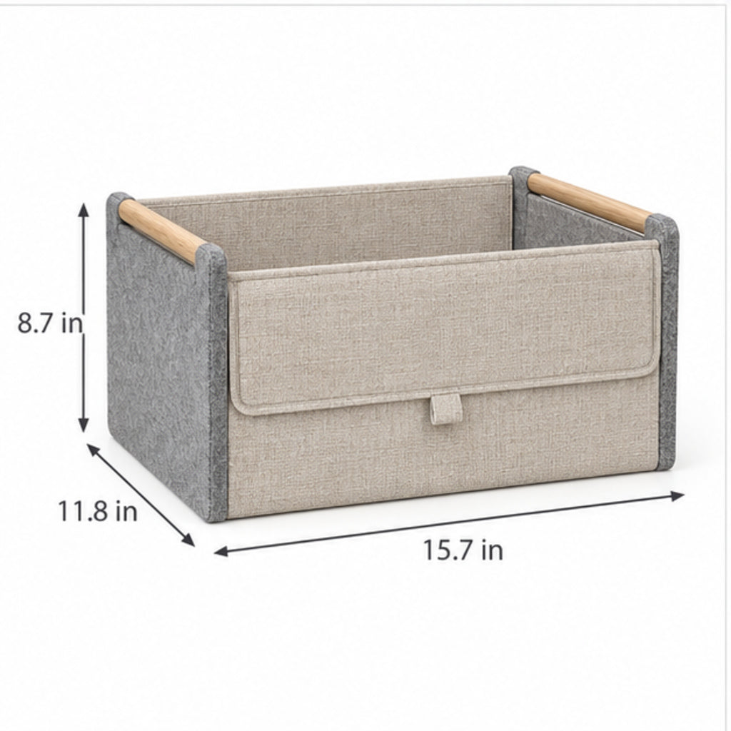 Avenlora FoldRail Closet Shelf Bin